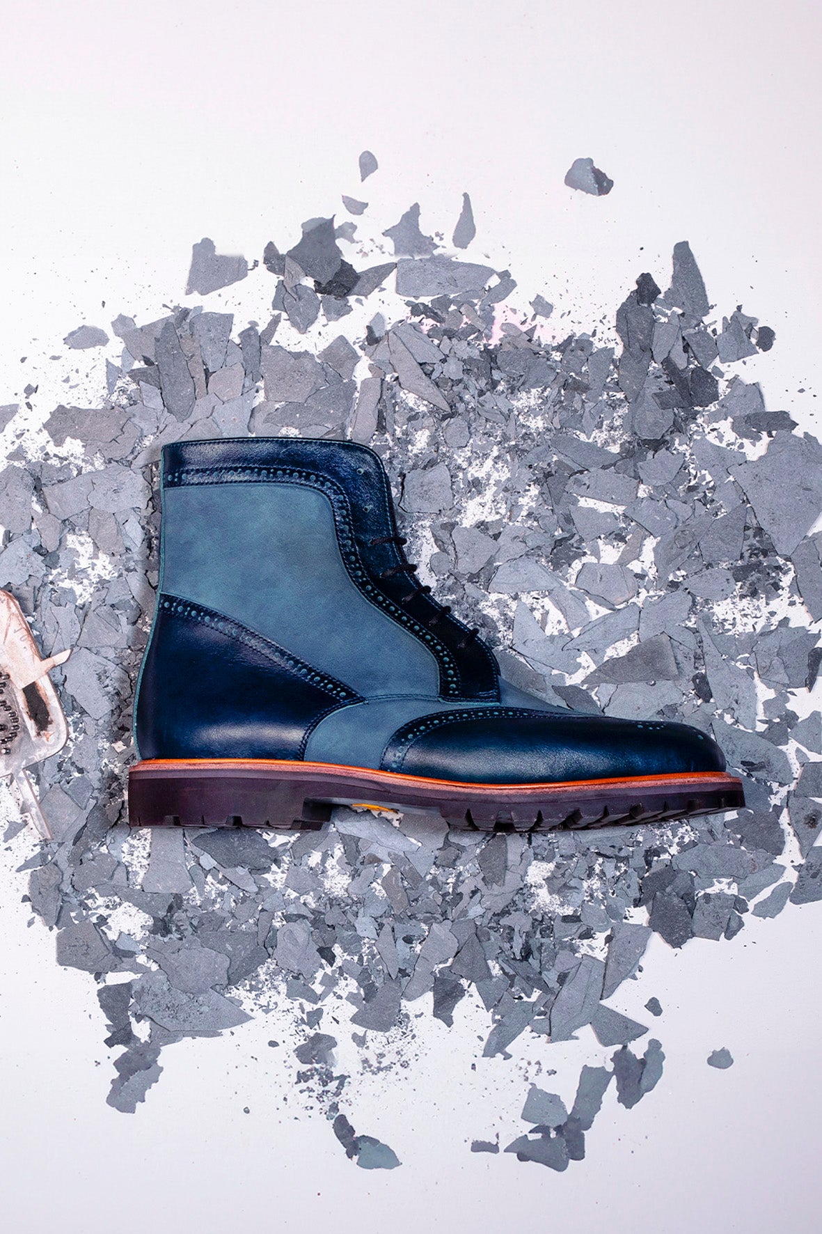 Fred ankle boot - Dark blue/Light blue