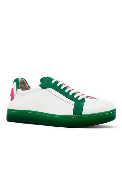 B3M sneaker - Fuschia and green 