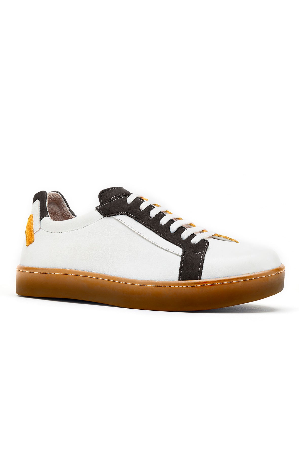 B3M sneaker - Brown and yellow 