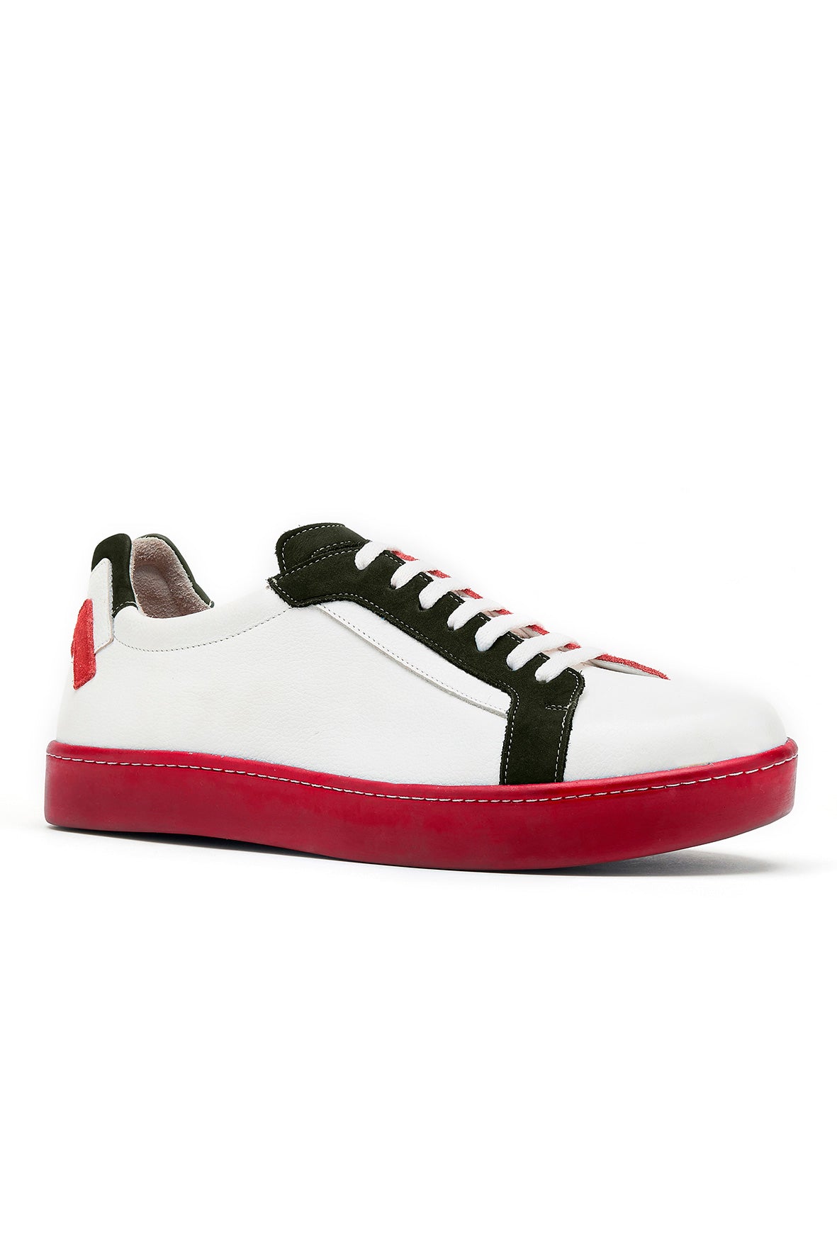 B3M sneaker - Red and khaki 