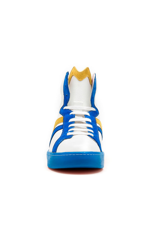 Basket BM French - Bleu roi et jaune