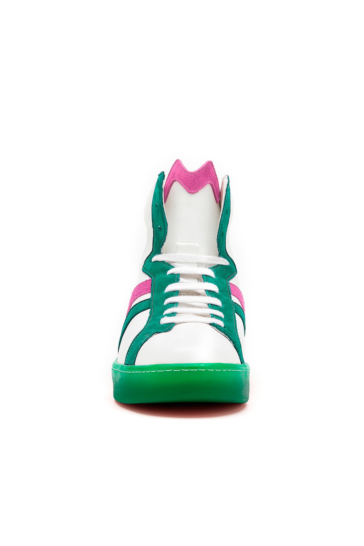 BM French sneaker - Fuschia and green 