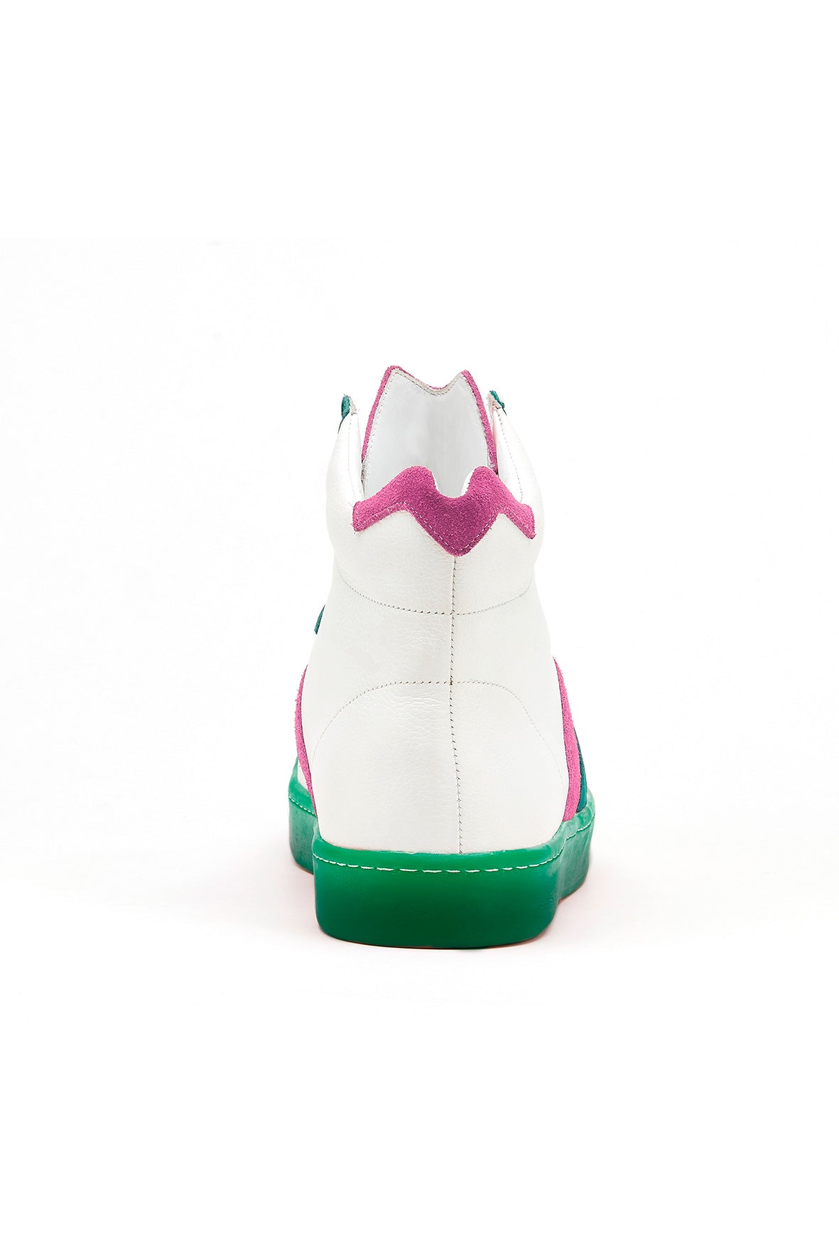 BM French sneaker - Fuschia and green 