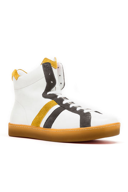 BM French sneakers - Brown and yellow 