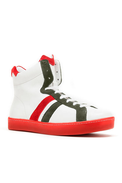 BM French sneakers - Red and khaki